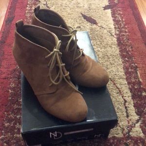 New Direction Wedge Booties